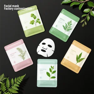 OEM Beauty Salon Home Soothing Moisturizing Whitening Pure Natural Herbal Aloe Centella Asiatica Ginseng Essence Facial Mask