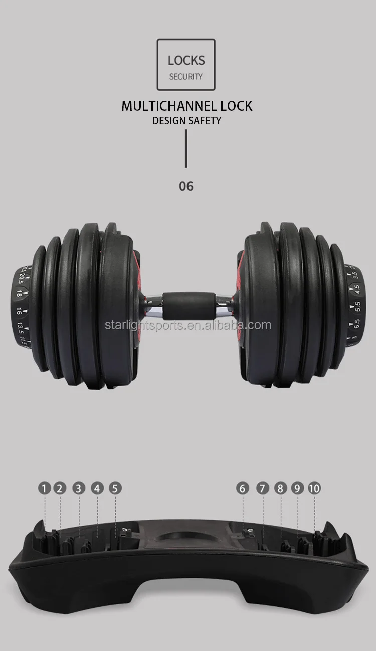 High Quality Adjustable Dumbbell 40kg /90lbs Adjustable Dumbbell