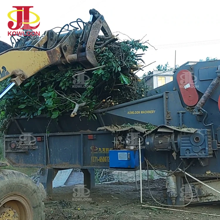 Large Capacity Green Waste Chopping Machines Elephant Grass Corn Silage Chopper Machine
