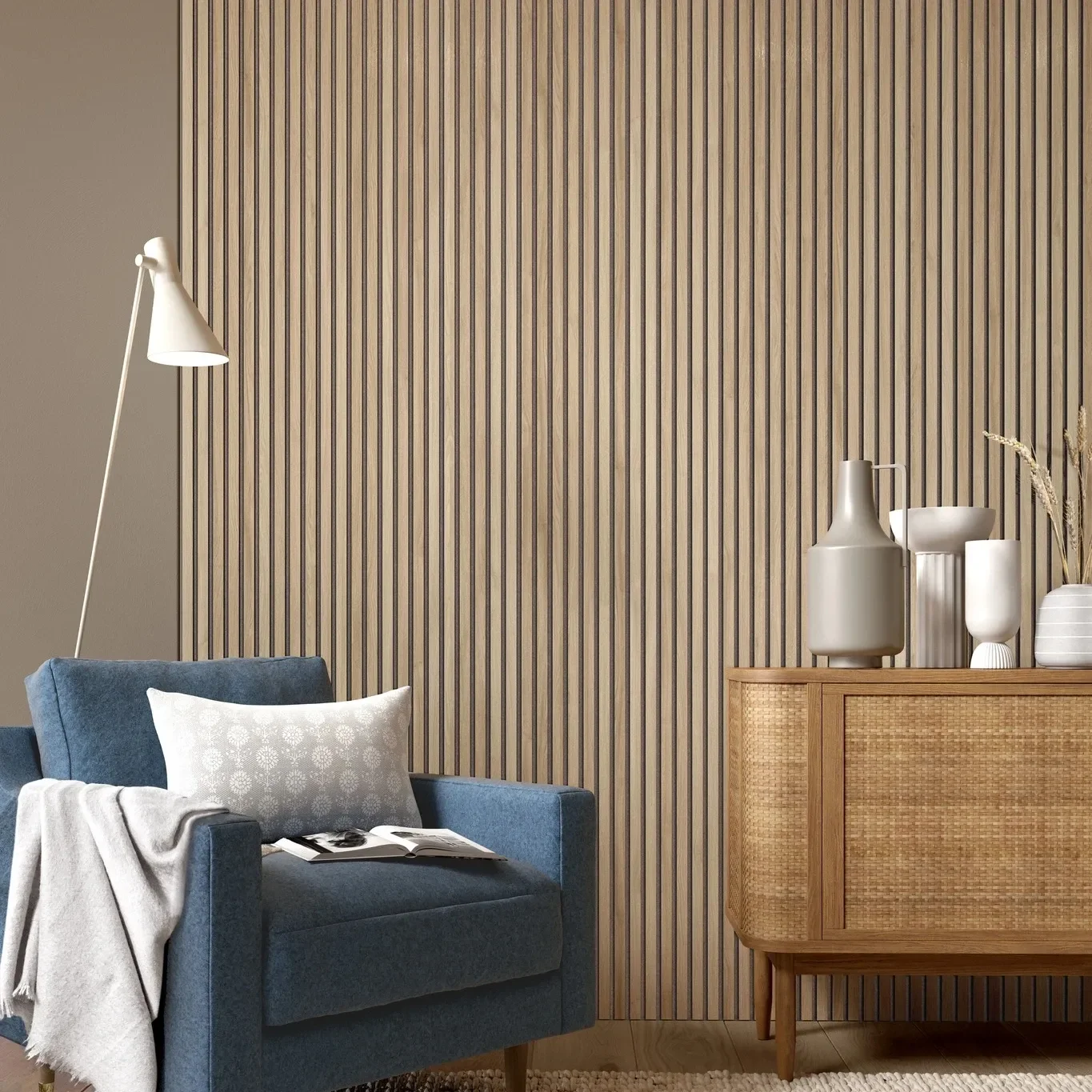 Strip Sound Proof Wall MDF Soundproofing Board Acoustic Panels Decorative Interior Wood PET Wooden Carton Packaging