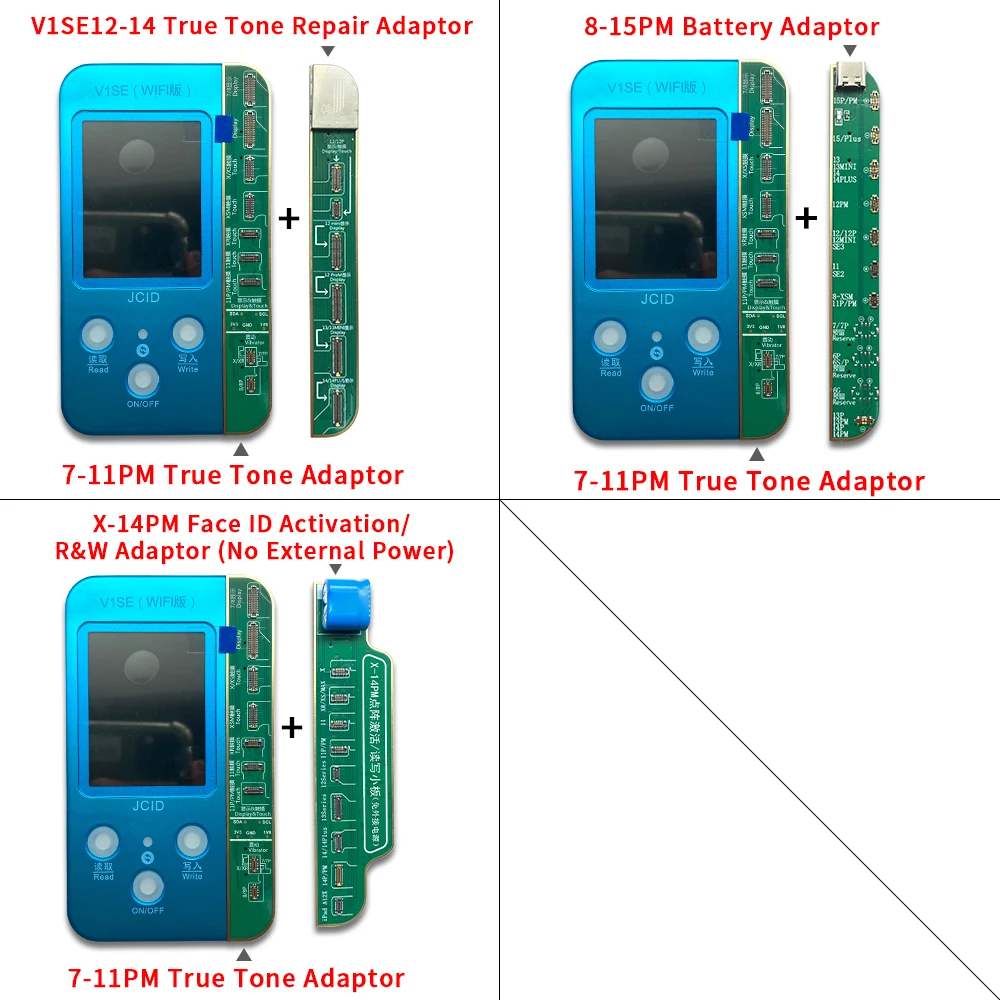 Jcid Programmer for iPhone X 11 12 13 14 Series Photosensitive Color True  Tone Vibration Battery Data Face Repair