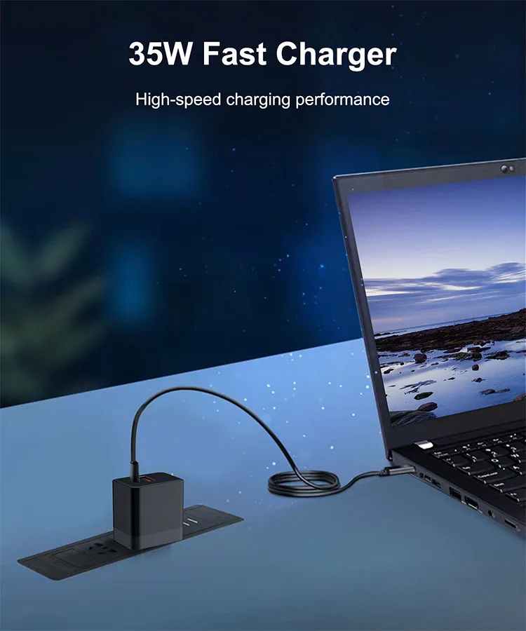 35w Pd Qc Usb Quick Mobile Phone Smart Power Adapter Small Portable