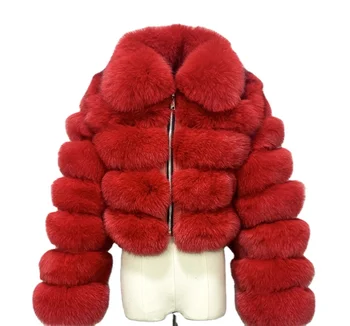 2021 New Design ladies clothes fur short jacket women's winter warm fur leather coat