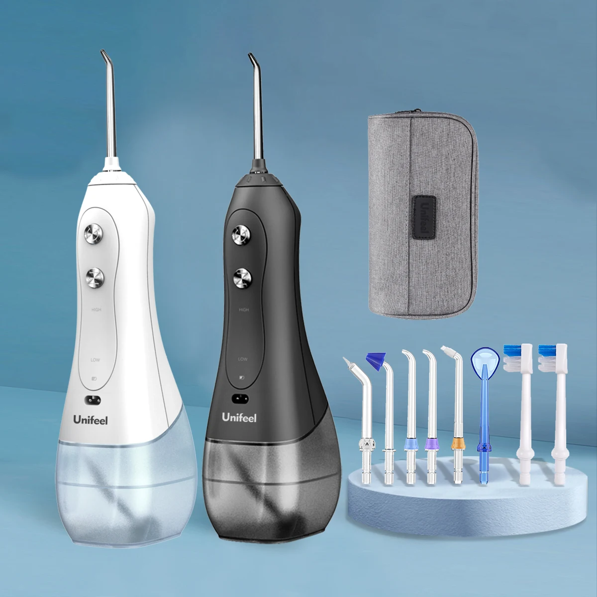 Unifeel 2021 Water Flosser Diy Mode High Speed Big Enphuly aero Travel White Pro Wireless Charging Cable Dentales Water Flosser