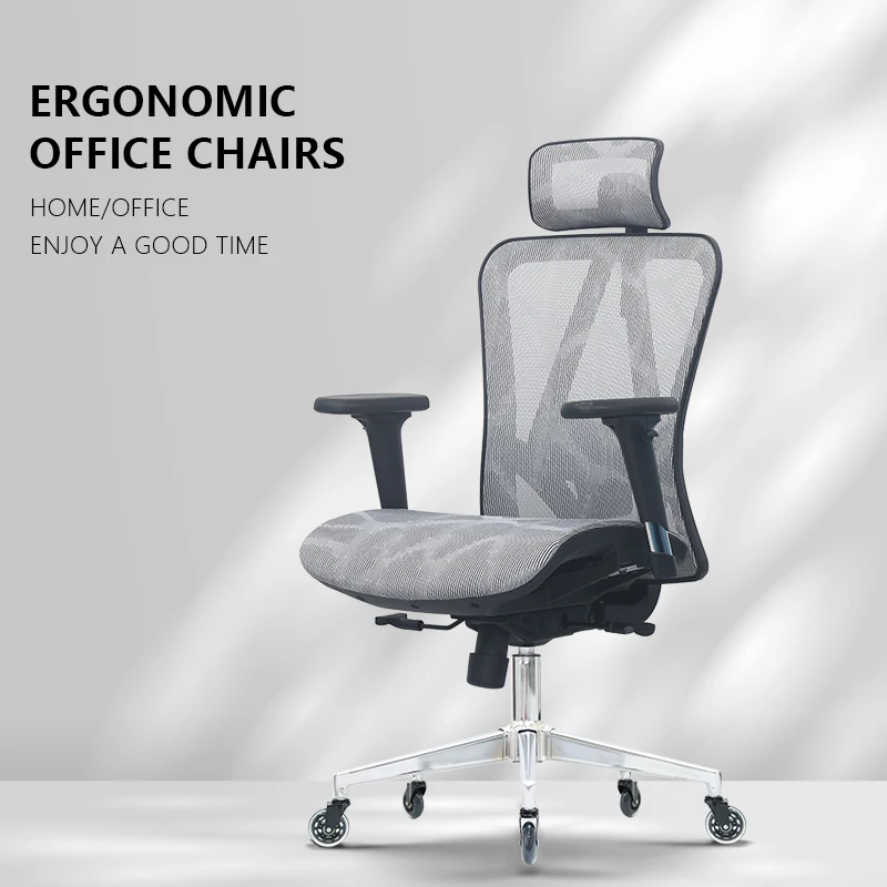 New Arrival White Color Big And Tall Ergonomic Office Desk Chairs With Wheels Black Friday Hot