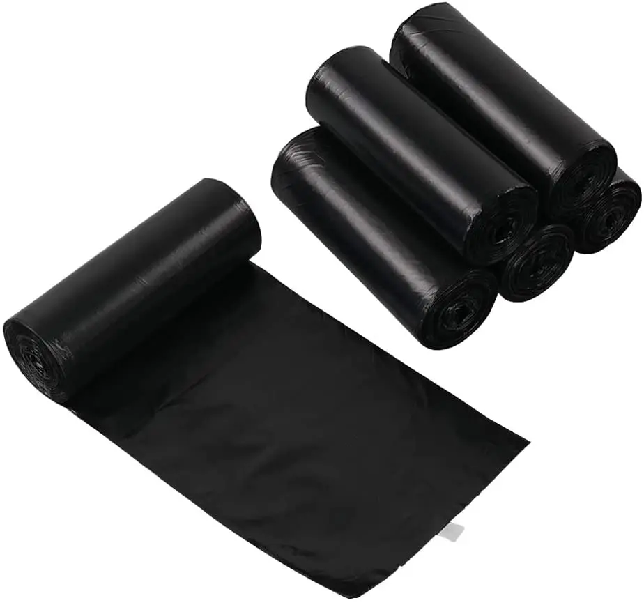 Shrink Bag Drawstring Garbage Packaging Eco-friendly LDPE Plastic Custom Logo Biodegradable Disposable Package Polybag Accept