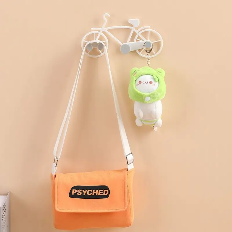 Creative simple bicycle punch free novelty hooks Key storage wall novelty hooks key novelty hooks behind the door