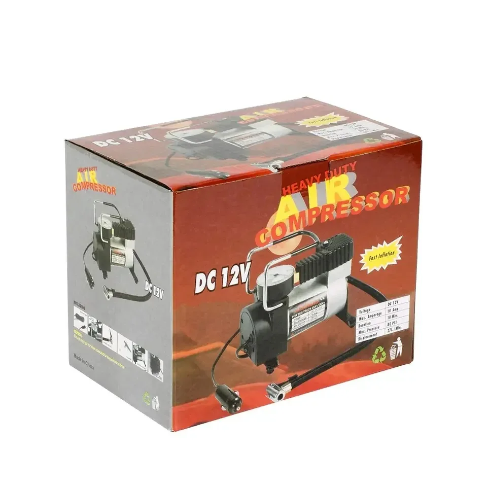 Metal Electric Portable Tyre Inflators Mini dc 12v Car Tire Inflator Air Compressor Pump Tire Inflators