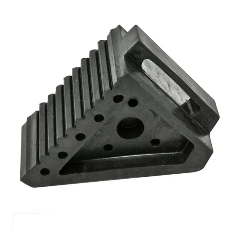 Rubber Car or Truck Wheel Chock, Parking Curb Wheel Stopper