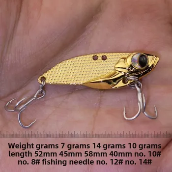 Le Xin Yuan Zinc Alloy Artificial Hard Bait Bionic Rattlesnake Vib Lure Mouth Perch Bait Without Hooks Wholesale – Hard Lure – view 4