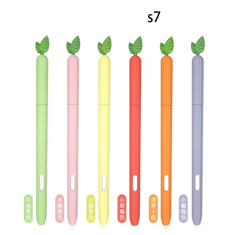 Оптовая продажа 7 видов цветов доступный силиконовый чехол для apple pencil