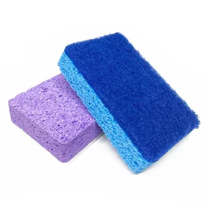 Home and Kitchen Cleaning Product Eco-Friendly Cleaning Sponge Cellulose Sponge with Scouring Pad