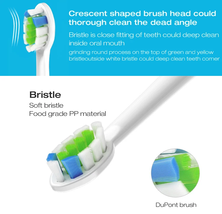 Hanasco Premium Replacement Toothbrush Heads For White 4 Pack Buy