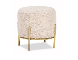 Пуф, оттоманка, ножная табуретка, золотой и белый табурет, боковой стол