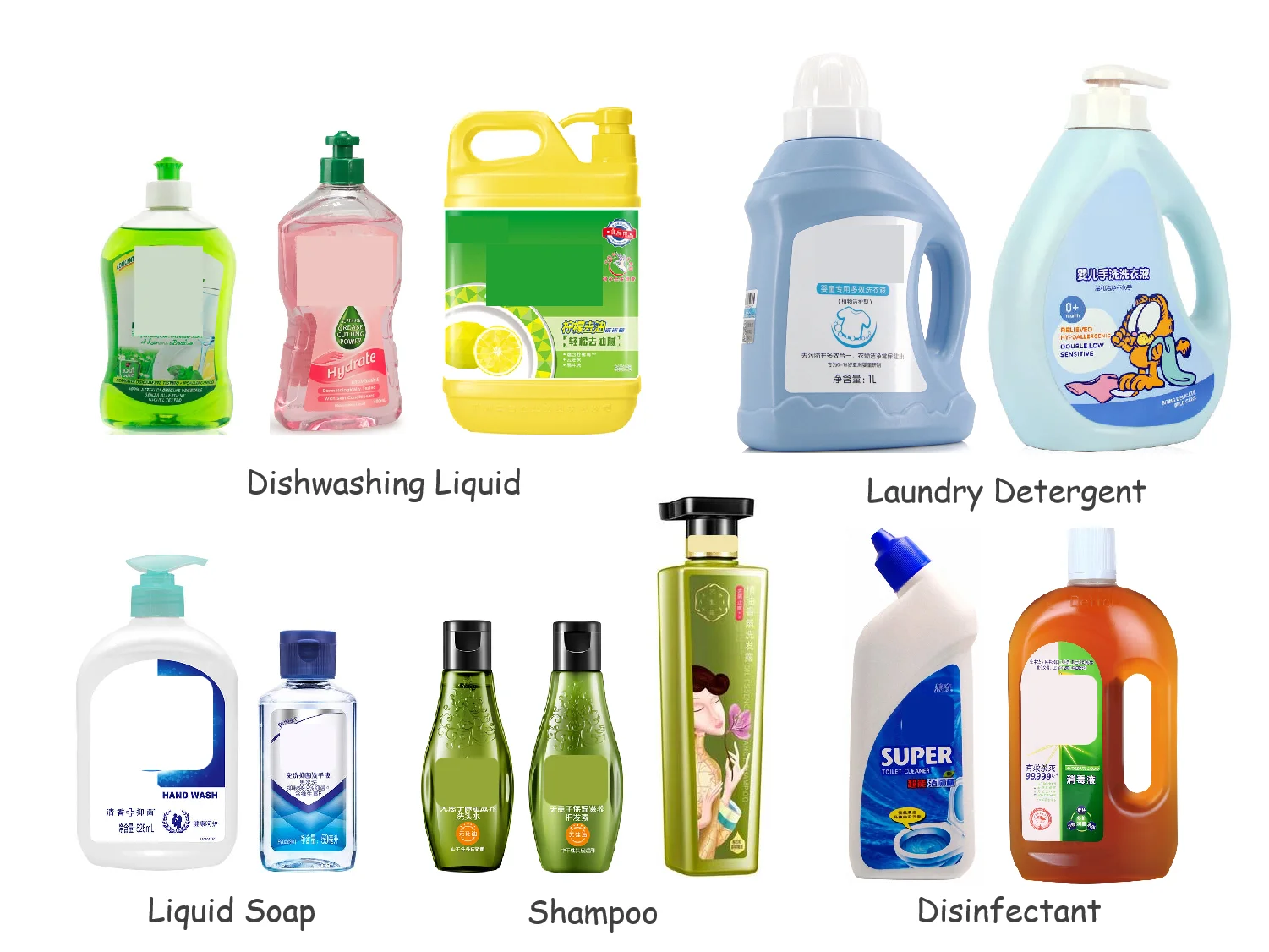 Автоматическая машина для розлива парфюмерного жидкого моющего средства с магнитным насосом с 2/4/6/8/10 головками