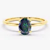 Moissanite color arcobaleno 0,5 Ct + Certificato GRA