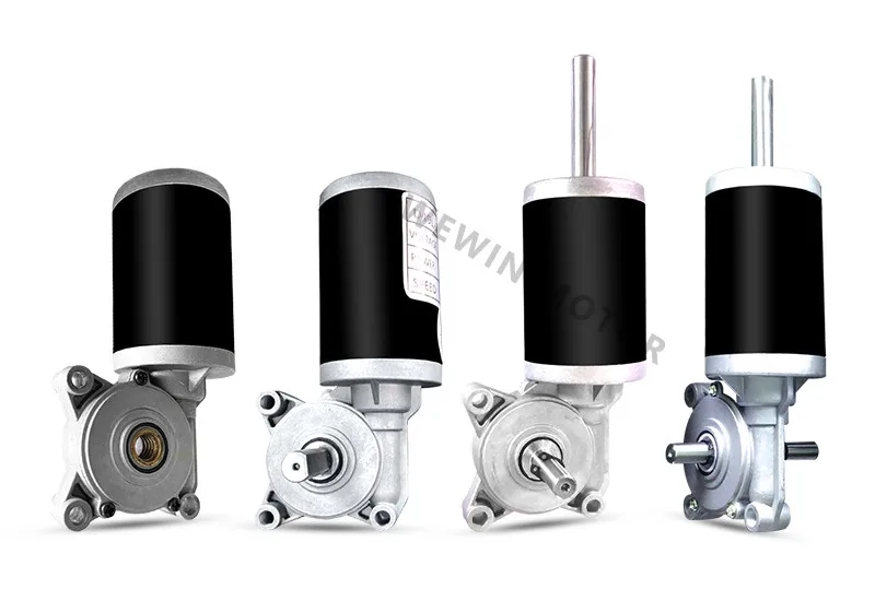 12V High Torque Brushed DC Motor - 5NM Gear Reduced Worm Gearbox 500 RPM