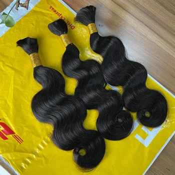 Virgin Brazilian Bundles Vendors Human Bulk Hair for Braiding Curly No weft Afro Kinky Human Braiding Hair in Bulk