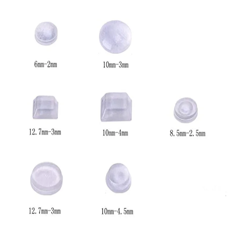 Furniture and Chair Glass Table Notebook Non Slip Mat Sticky Black Silicone Rubber Bumper Foot Feet Pads Self Adhesive Protects