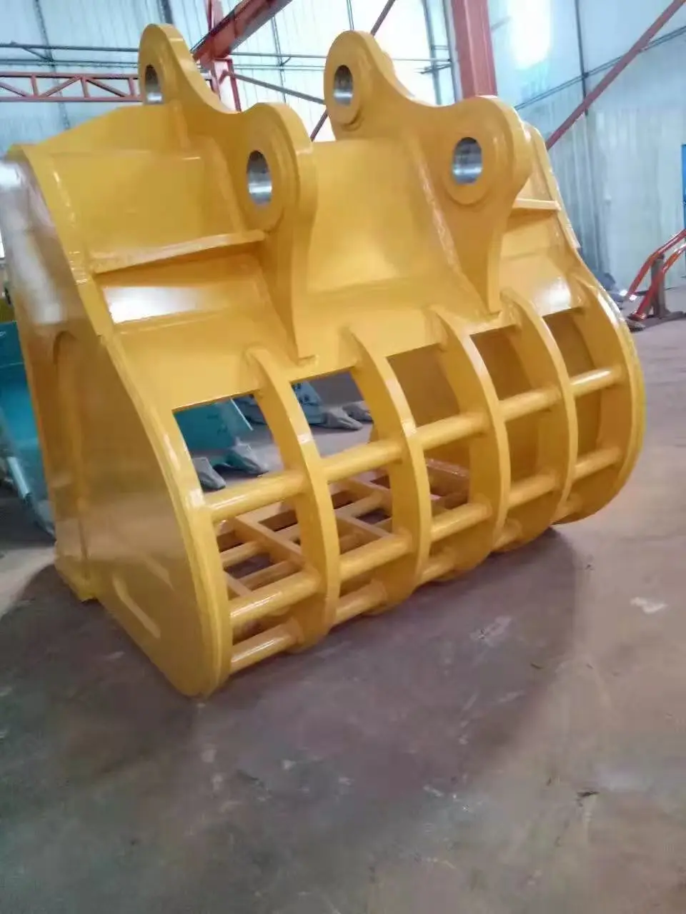 8.7cbm Excavator Rock Skeleton Bucket Customized Color