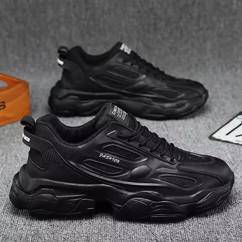 summer new breathable trendy versatile height increase sports leisure running chunky shoes for men