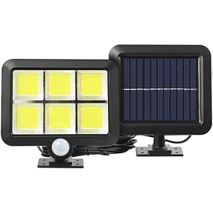 Vertak 1200mAh Battery Solar Panels Lamp in Door IP65 Waterproof 6000k Solar Led Lamp with 5m Cable