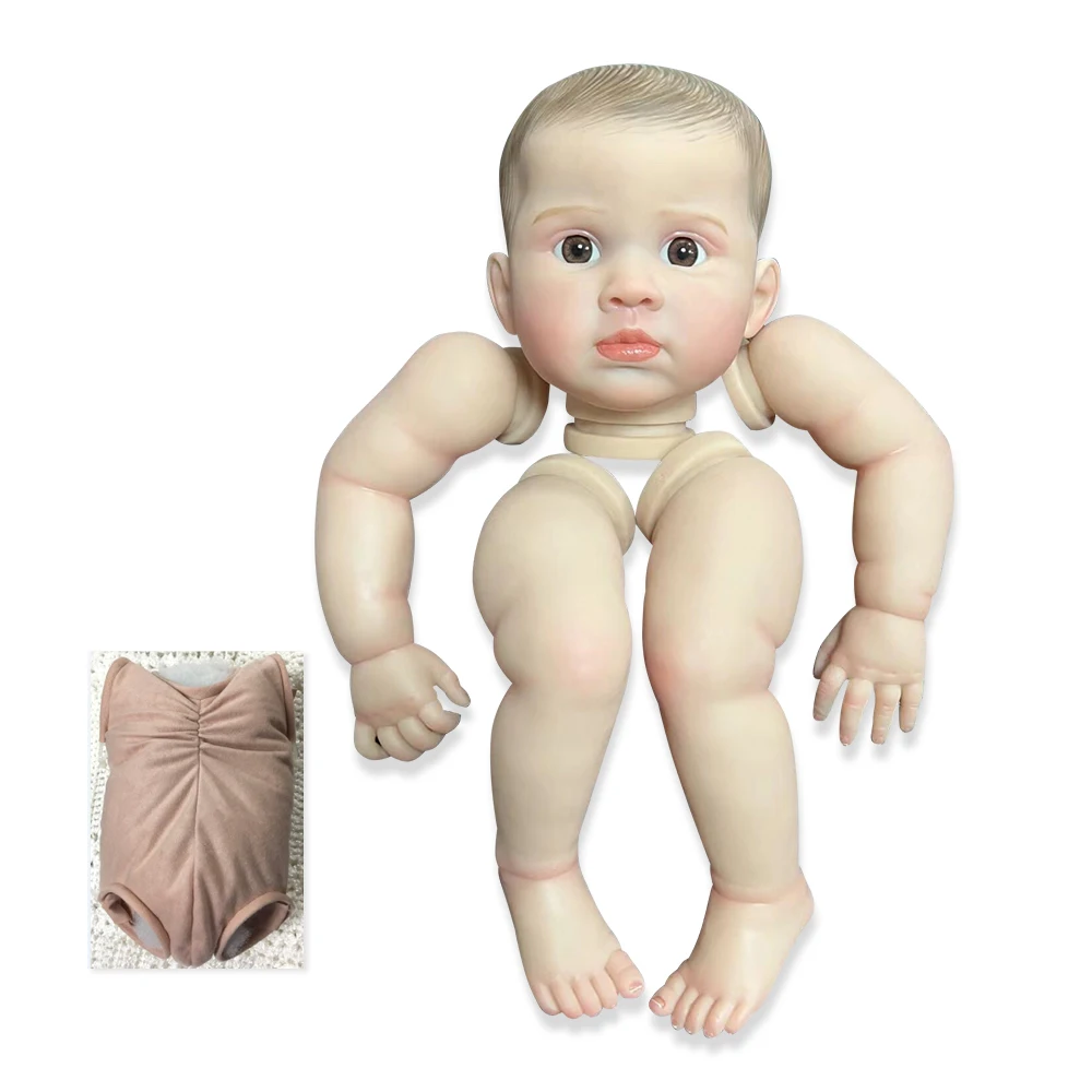 24inch Finished Reborn Doll Size Already Painted Kits Very Lifelike Baby with Many Details Veins As Same As Picture