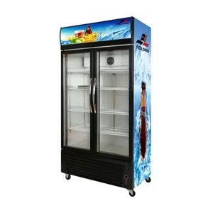 Top-Rated Efficient Cooling Vertical Display Cooler with Precise Temp Control for Bars & Supermarkets