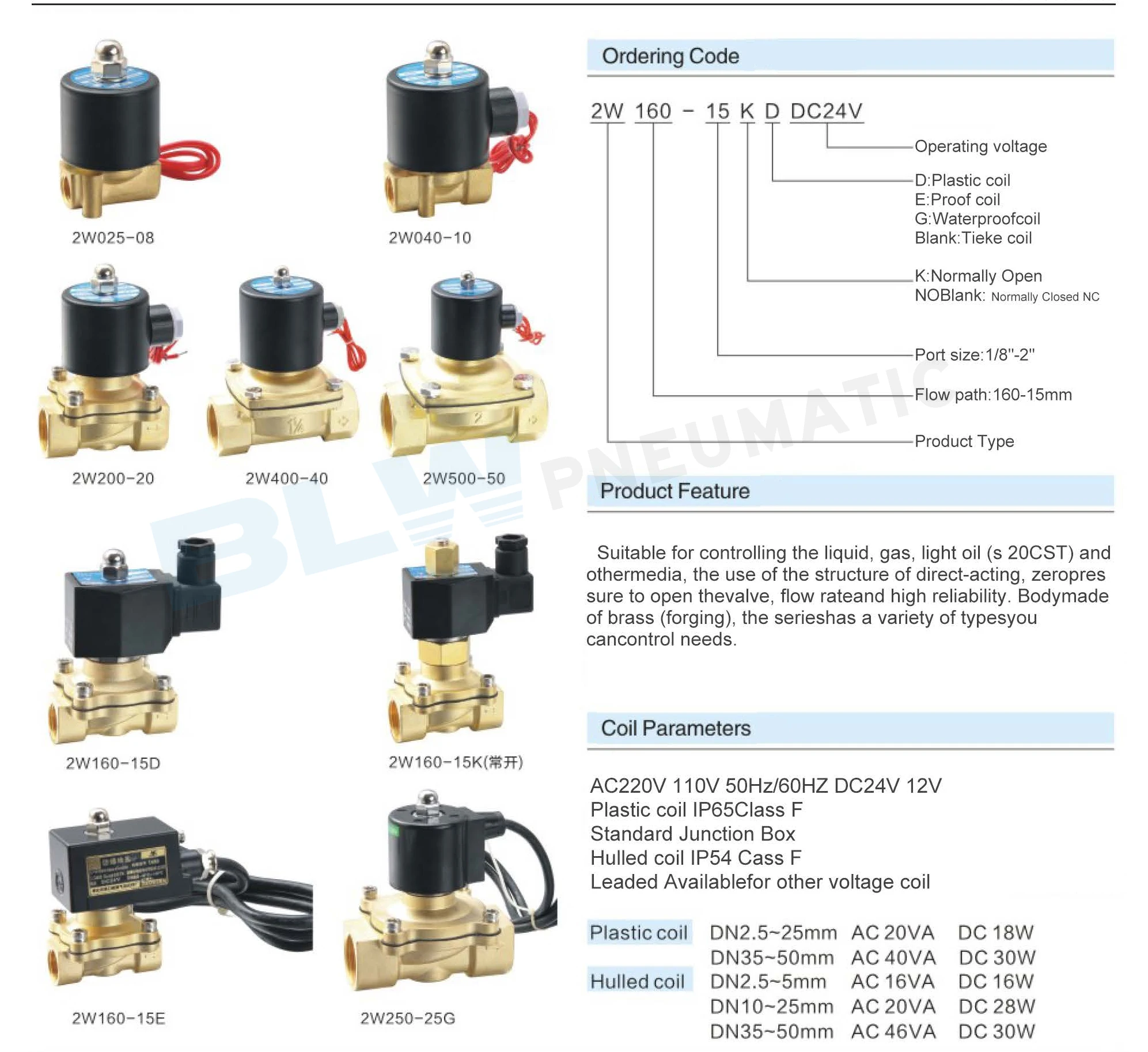 Válvula Solenoide Neumática 2 Vías 1/4" - 12V DC, Normalmente Cerrada, Para Aire, Gas, Líquido