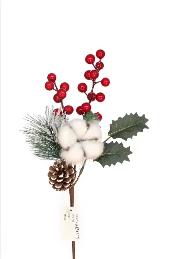 Artificial Poinsettia Flowers Faux Poinsettia Stem Silk Poinsettia