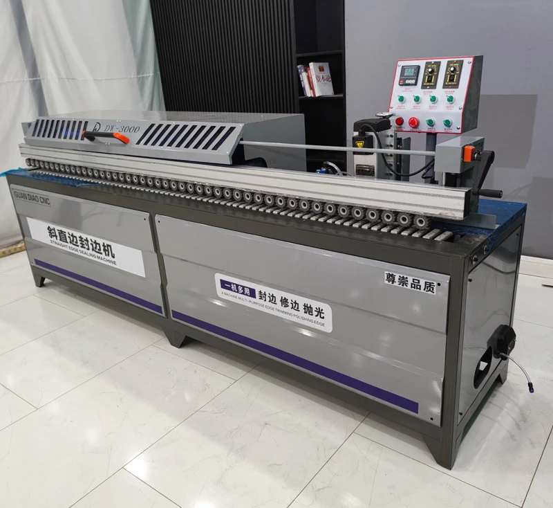 2024 New Design MDF Plywood Edge Bander Machine Kitchen Cabinet Full Auto 45 Degree Bevel Straight Edge Banding Machine Price