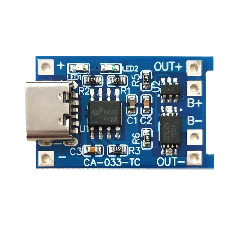 CA-033 Micro Type-C USB 5V Charging Board Dual Function 1A Li-Ion Lithium  Battery Charger Module 18650 TP4056 ICs Product