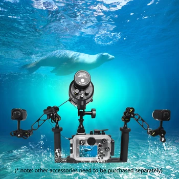 SF-01 Diving Flashlight 100M Waterproof Underwater 6000K Strobe Light IPX8 Waterproof LED Flash Light PC Industrial 90 IP68 751g detail image