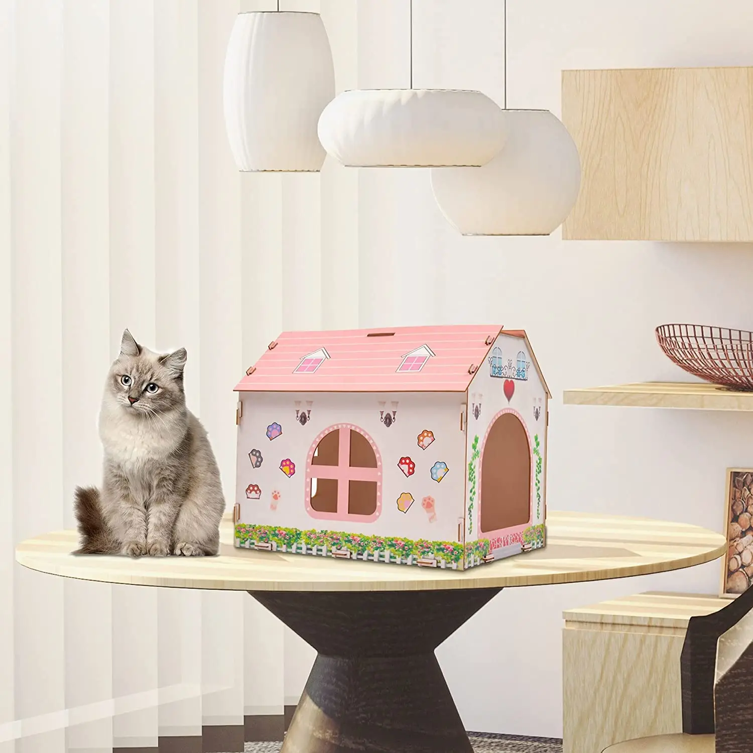 Hot Selling DIY Doodle House Custom-Size Cardboard Playhouse for