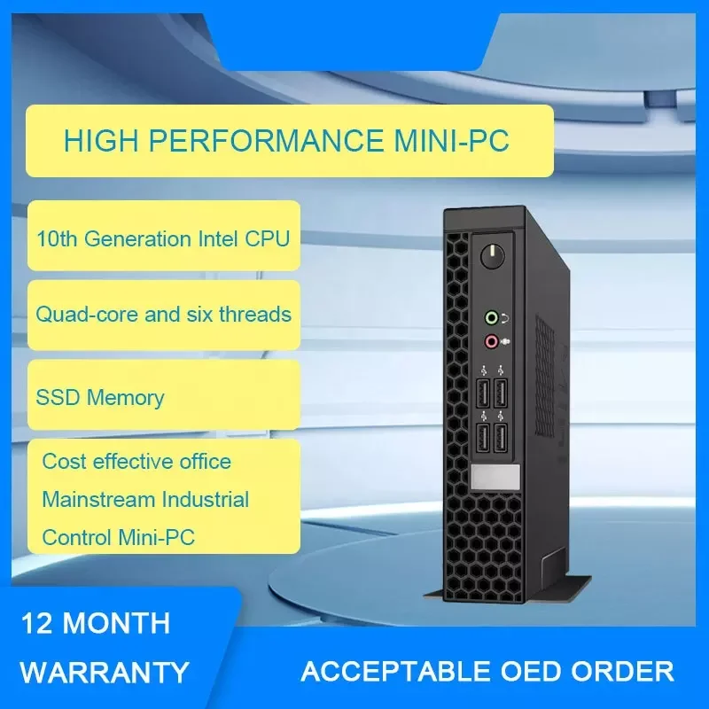 YCT Smallest Mini Pc Win 10 Gaming Micro Computer Black D3 SSD Windows 10 Intel CORE I7 Host I7 Cpu Industry Touch Screen Computer