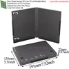 D22C:191x135x22mm-W/Left Booklet Black