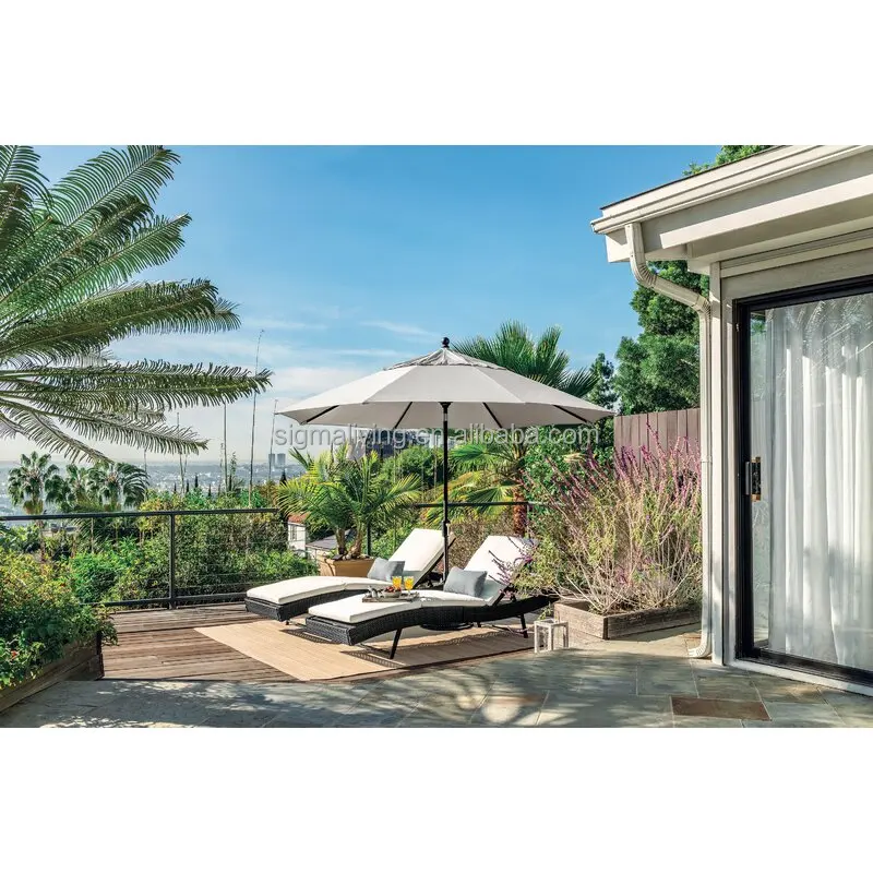 Wholesale Quality upgraded outdoor umbrella aluminum garden umbrella