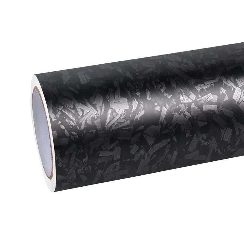 Black 3D Carbon Fiber Vinyl Wrap Film For Cars TPU Material Self Healing Anti Scratch Color