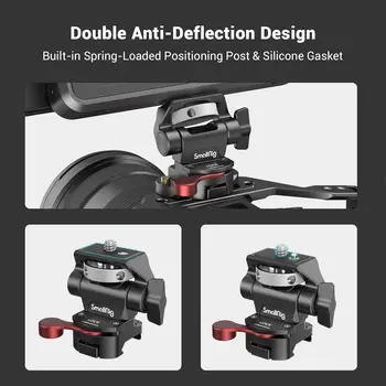 SmallRig Field Monitor Mount with NATO Clamp Camera Monitor Holder for 5 Inches and 7 Inches Monitor Tilt Adjustable-2906B detail image