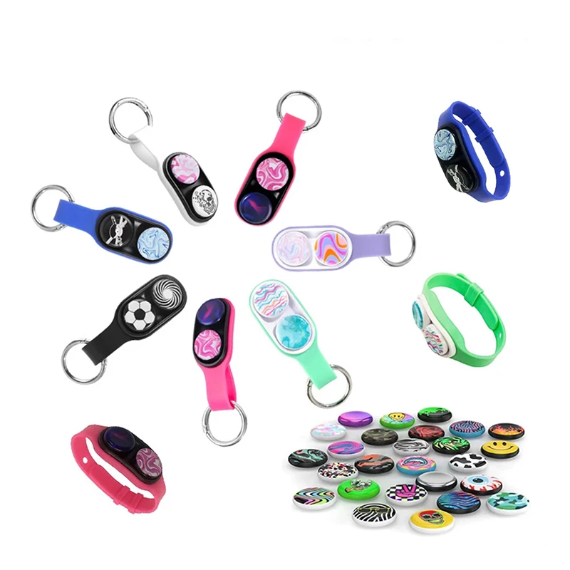 Антистрессовая игрушка от производителя, антистрессовая игрушка, магнитные фокусы, поп-розетка синего цвета, поп-розетка