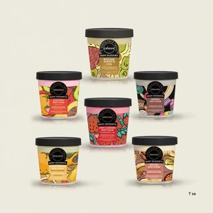 Private Brand 220g Fruit Body Scrub Whitening Exfoliate Moisturize Brighten Skin Fresh Fragrance for Women