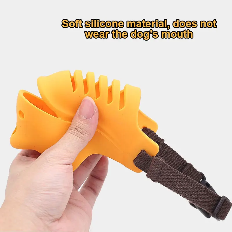 Мягкая мордочка для собак для укусов, жевания, лизания, силиконовая защитная мордочка для щенков, дышащие мордочки для собак