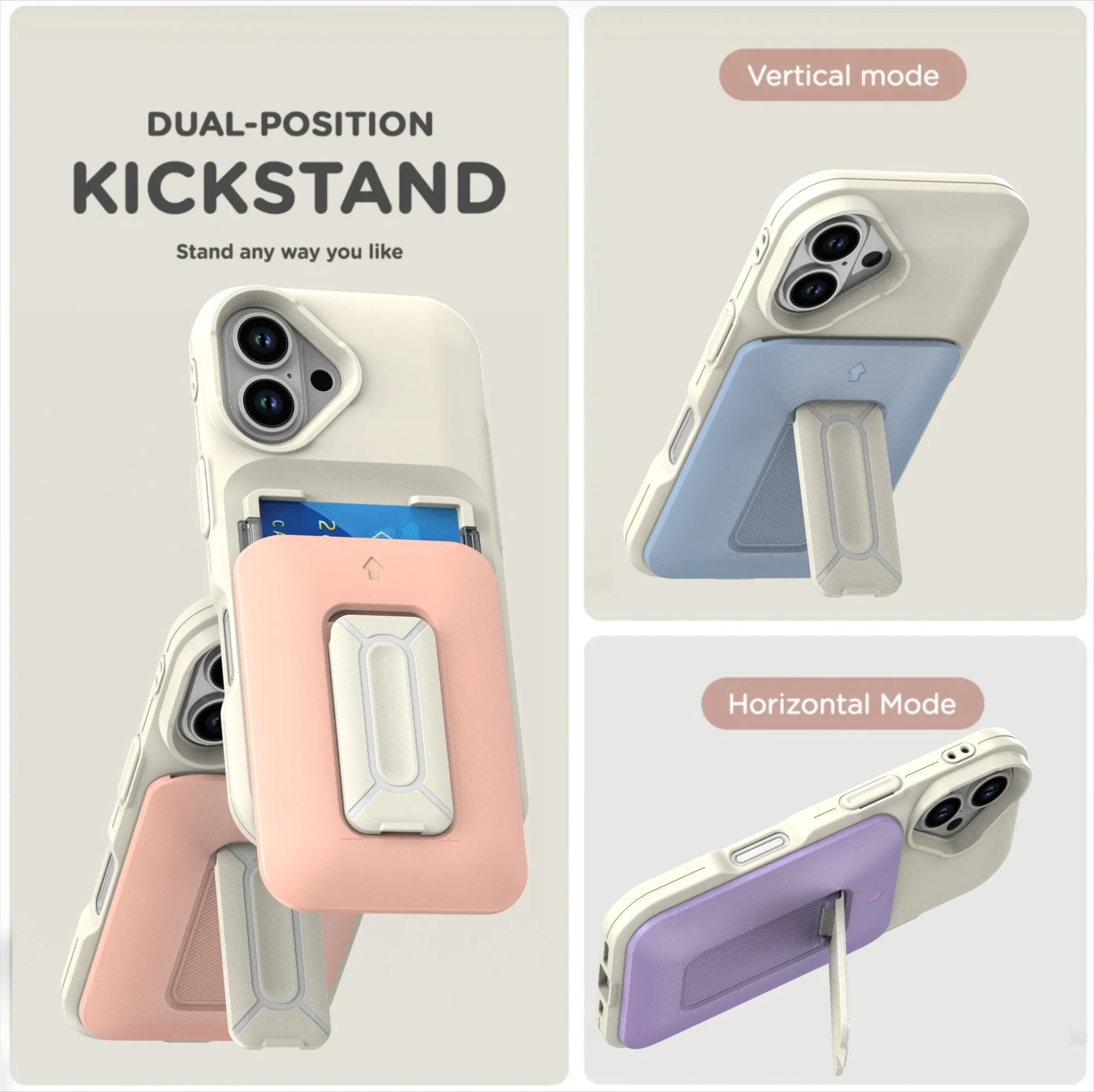 Suitable For Pro Max Lanyard Phone IPhone 16 17 AIR Stand Case With Card Slot_voghion.com