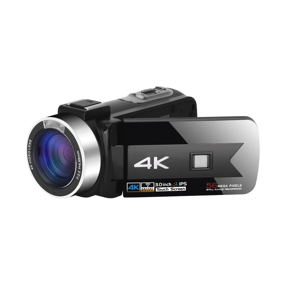 HD WIFI 4K Video Camera 64MP Camcorder 18X Digital Zoom for YouTube Live Streaming Vlogging