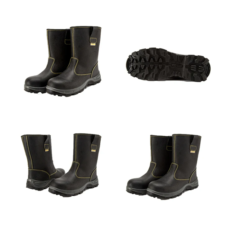 Ce S3 Steel Toe Industrial Safety Shoe High Cut Oil Resistant Heavy Duty Mining Safety Work