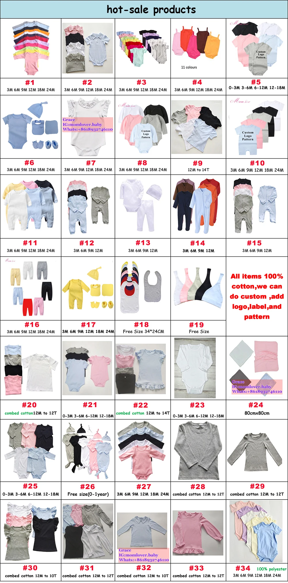 Wholesale Baby Clothes Boys 03 Month Short Sleeve Baby Onesie 100