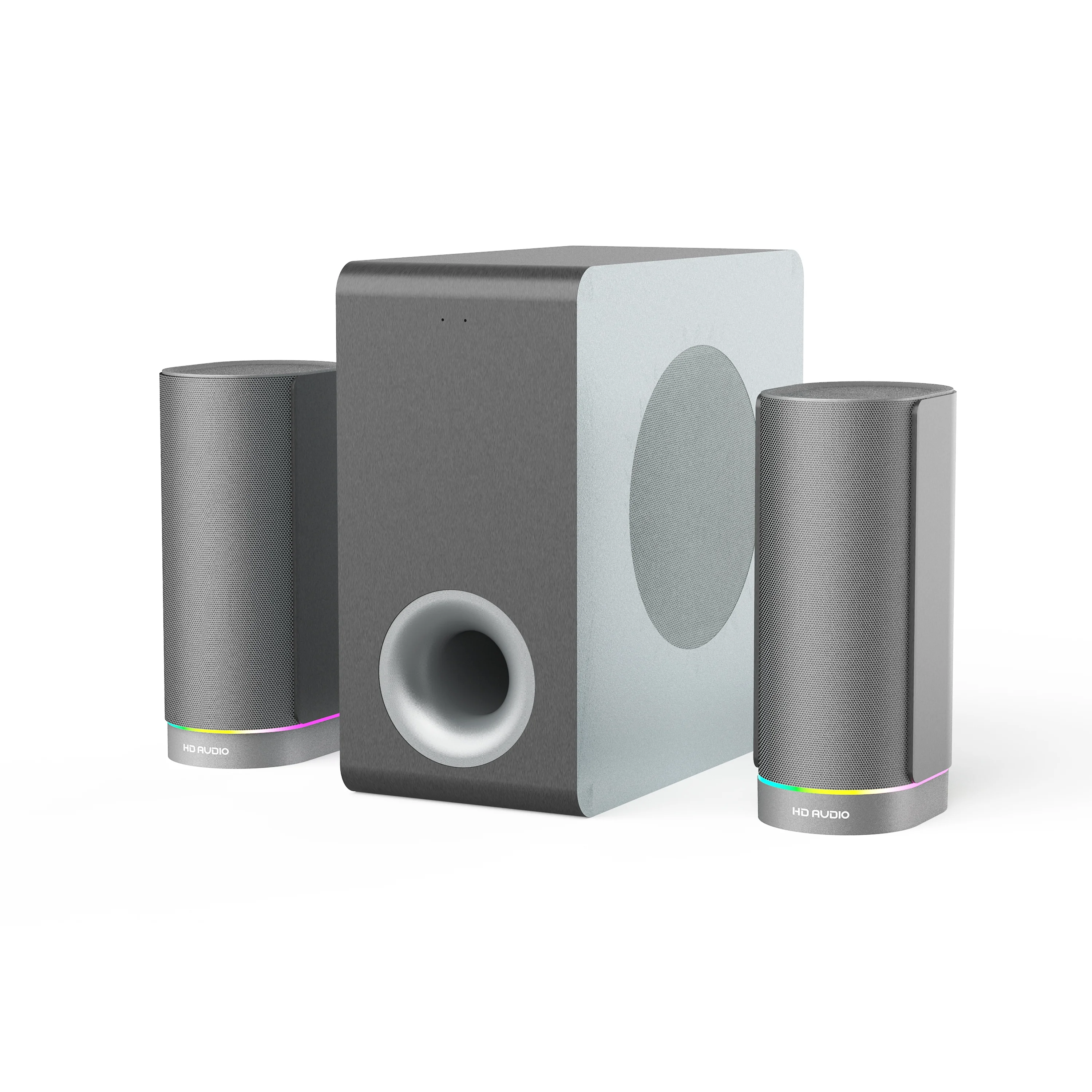 High Quality 2.1 MDF Bookshelf Speakers Powerful BT Active Sound System for Desktop and Computer for Gaming