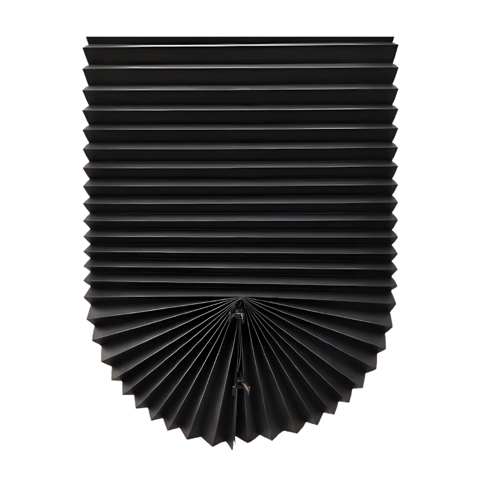 Everyday Use Simple Style Vertical Pattern Shutter Windows Built-in Black Fabric Temporary Pleated Paper Shades Blinds Pinhole