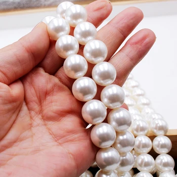 Factory Wholesale Real Glass Pearl Strand Necklace Multi-Color 3-12mm 6A Round Natural Pearls for Jewelry Making