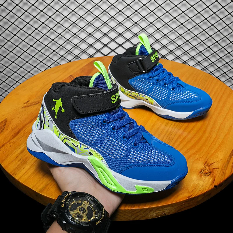 Детские кроссовки для мальчиков и девочек, спортивная обувь, модные кроссовки, Повседневная дышащая обувь для малышей, детская обувь для бега, Баскетбольная обувь